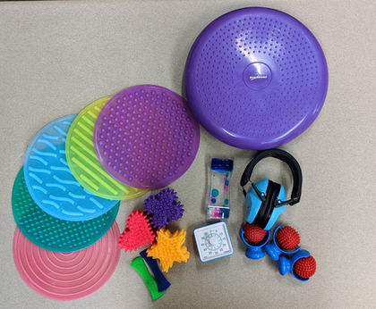 a group of the sensory toys
